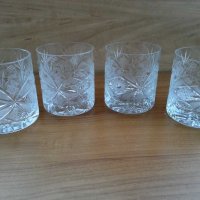Кристални чаши за уиски, снимка 1 - Антикварни и старинни предмети - 29702736