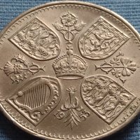 Монета 5 шилинга 1953г. Англия Коронацията на Елизабет втора за КОЛЕКЦИОНЕРИ 40416, снимка 3 - Нумизматика и бонистика - 42697793