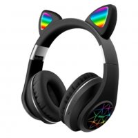 2022 RGB Безжични Слушалки Котешки Уши Bluetooth Хит Подарък, снимка 7 - Безжични слушалки - 35214280