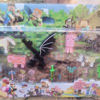 Minecraft Майнкрафт със Змей голям сет пластмасови фигурки за игра и украса на торта играчки, снимка 6 - Фигурки - 34006014