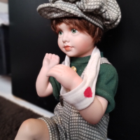 Стара Порцеланова кукла 50см, снимка 8 - Колекции - 44601958