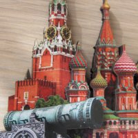 Автентичен дървен 3D магнит от Москва, Русия-серия-, снимка 3 - Колекции - 39248058