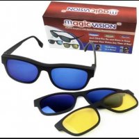 Очила с магнитни бързо сменяеми лещи 3 в 1, Magic Vision, снимка 2 - Други - 38591103