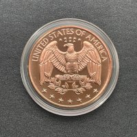 1 oz медна монета - Американски орел, снимка 3 - Нумизматика и бонистика - 44350327