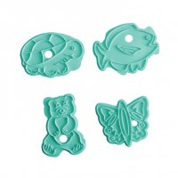 2355 Комплект форми за сладки животни резци за тесто с щампа костенурка мече рибка пеперуда, снимка 11 - Форми - 33914953