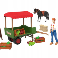 Playtive комплект игра на Кончета Детски играчки с колас ремарке и коне , снимка 5 - Коли, камиони, мотори, писти - 44568139