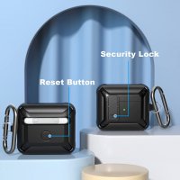 Нов защитен здрав черен калъф кейс за кутия на слушалки Apple Airpods 3 2 1, снимка 2 - Други - 37070034
