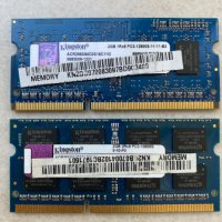 Рам памет за лаптоп Kingston 2х2GB 4GB DDR3, снимка 1 - RAM памет - 30036659