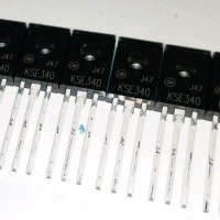 Високоволтови транзистори KSE340/KSE350 300V, 0.5А, 20W, Fairchild, снимка 4 - Друга електроника - 31153289