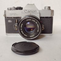 Аналогов фотоапарат Canon FTb с обектив 50mm 1.8, снимка 1 - Фотоапарати - 37254004