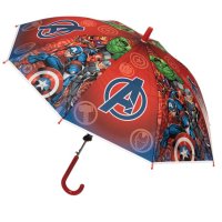 Автоматичен детски чадър за дъжд Red Avengers Cane 68 см, снимка 3 - Чадъри - 42877229