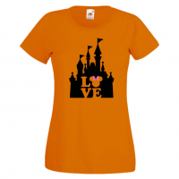 Дамска тениска Minnie Love Disney Castle Подарък,Изненада,Рожден ден,, снимка 7 - Тениски - 36530274