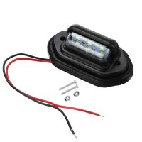 Плафон 6 LED за регистрационен номер 12-24V Универсален № 3766, снимка 12 - Аксесоари и консумативи - 42839478