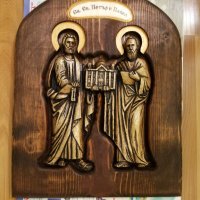 Икона св.св.Петър и Павел, снимка 6 - Дърводелски услуги - 21493329
