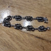 Сребърна гривна Скорпиони (169), снимка 9 - Гривни - 42145203