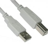 Кабел USB2.0 към USB Type B 1.5m Сив VCom SS001263 Cable USB - USB Type B M/M, снимка 1 - Захранвания и кутии - 34165206