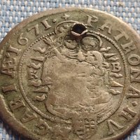 Сребърна монета 6 кройцера 1671г. Леополд първи Кремниц Унгария 13665, снимка 10 - Нумизматика и бонистика - 42899810