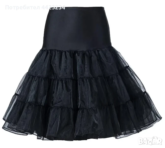 Черна пола-кринолин, снимка 1