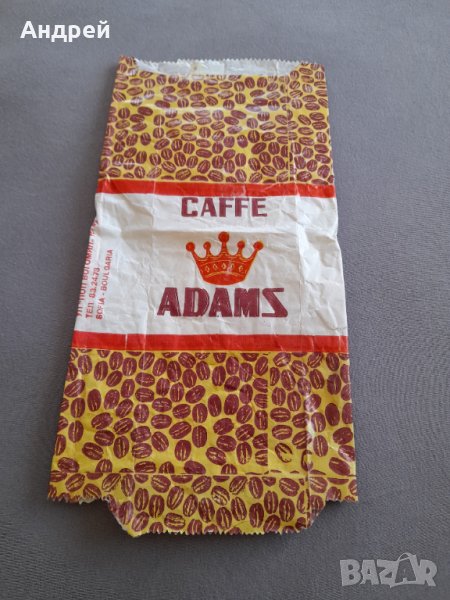 Стара опаковка от кафе Adams, снимка 1