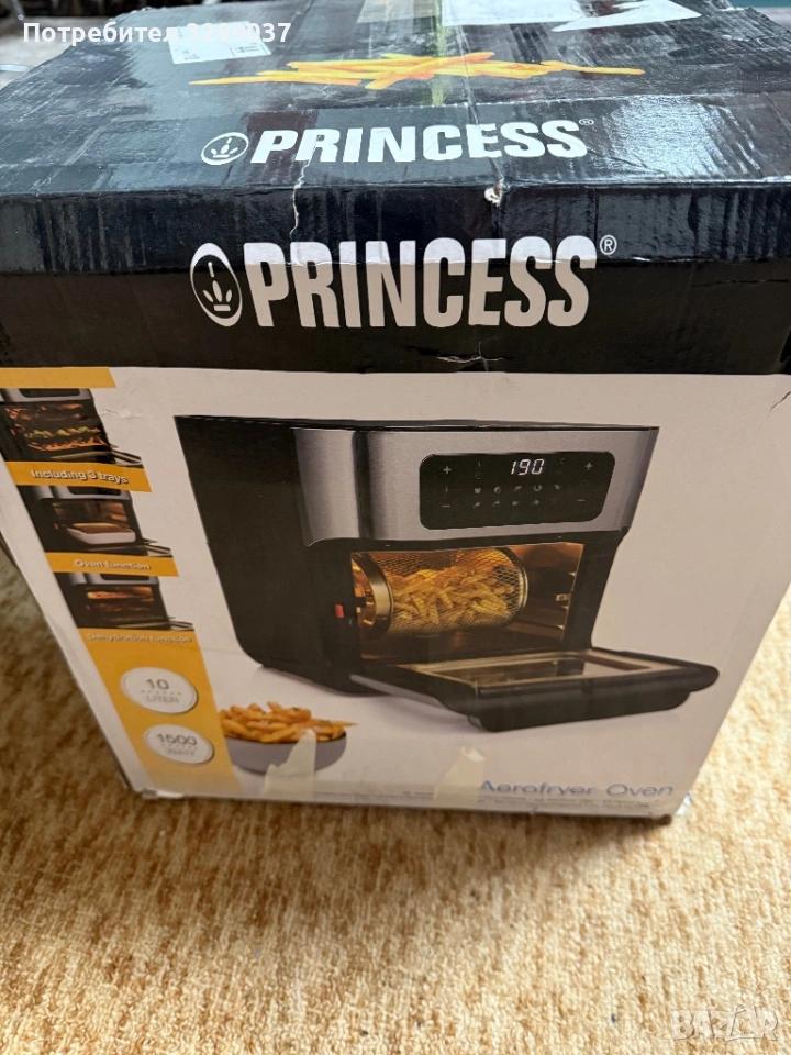 Малка фурна Princess 182065, Цифров дисплей, 1500 W, 10 литра, 10 Програми, Сензорно управле, снимка 1