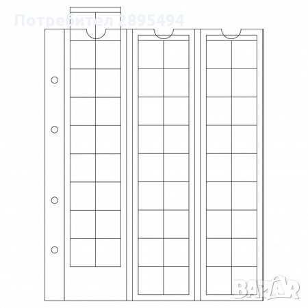 Optima  листа за монети и банкноти  Leuchtturm , снимка 1