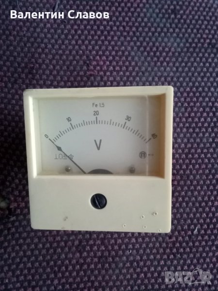 Волтметър 0-40 V DC, снимка 1