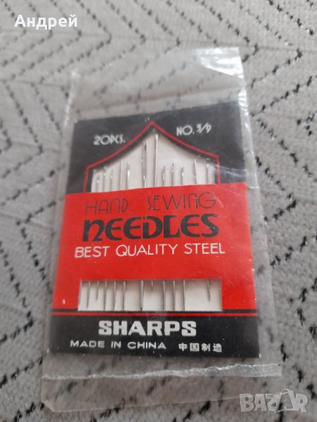 Стари игли за шиене Sharps, снимка 1