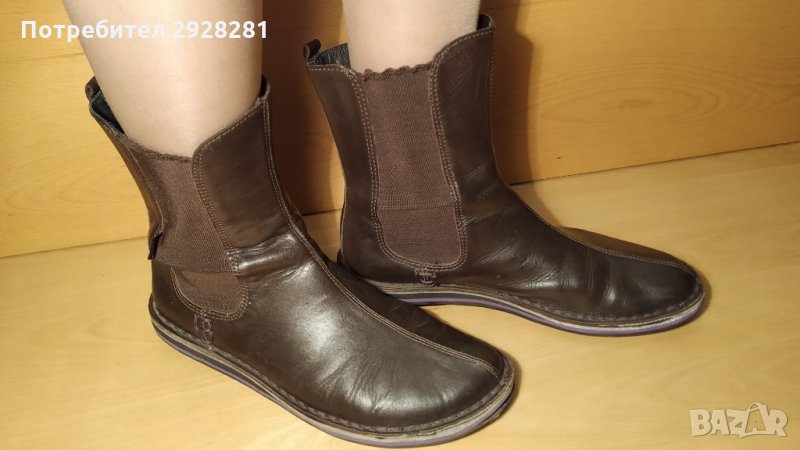 Дамски боти от естествена кожа, снимка 1