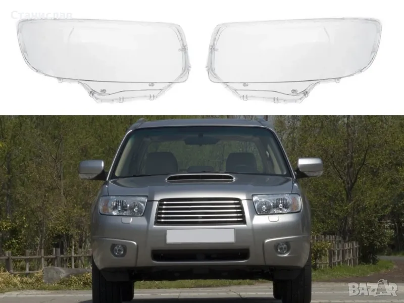 Стъкла (капаци) за фарове на Subaru Forester SG Facelift, снимка 1