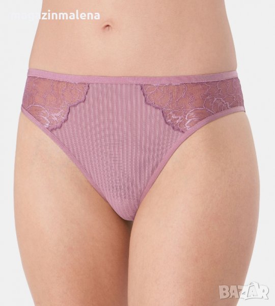 Triumph XL,4XL ретро розови бикини с нормална талия луксозна дантелена бикина Триумф, снимка 1