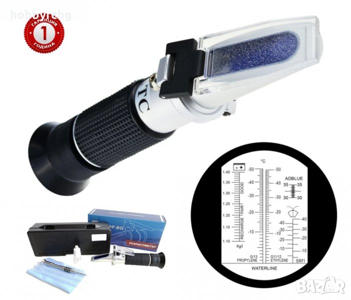 Професионален рефрактометър за антифриз, adblue, течност за чистачки, снимка 1