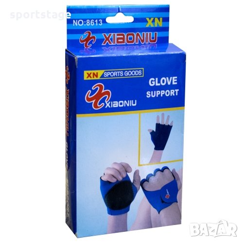 Неопренови фитнес ръкавици с велкро лепенка за затягане на китката. Подсилени в областта на дланите., снимка 1