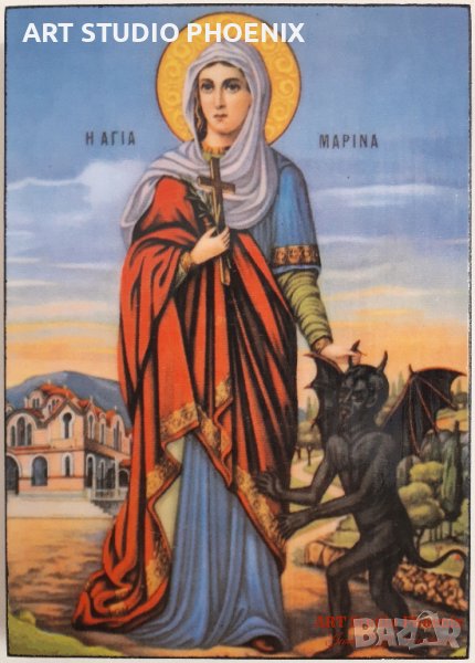 Икона на Света Марина ikona sveta marina, снимка 1