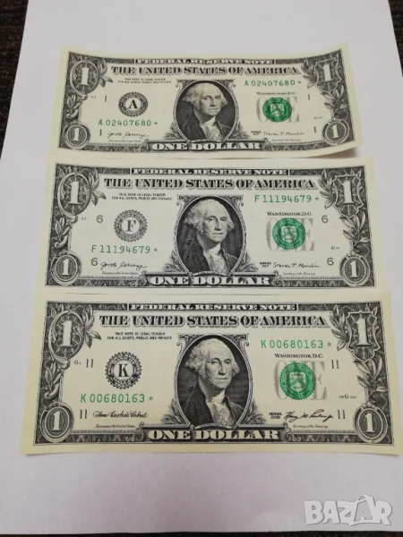 банкноти от 1 долар от 2006 г.със звезда, снимка 1