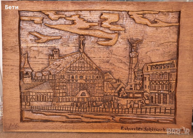 Дърворезба от 1853 г, снимка 1