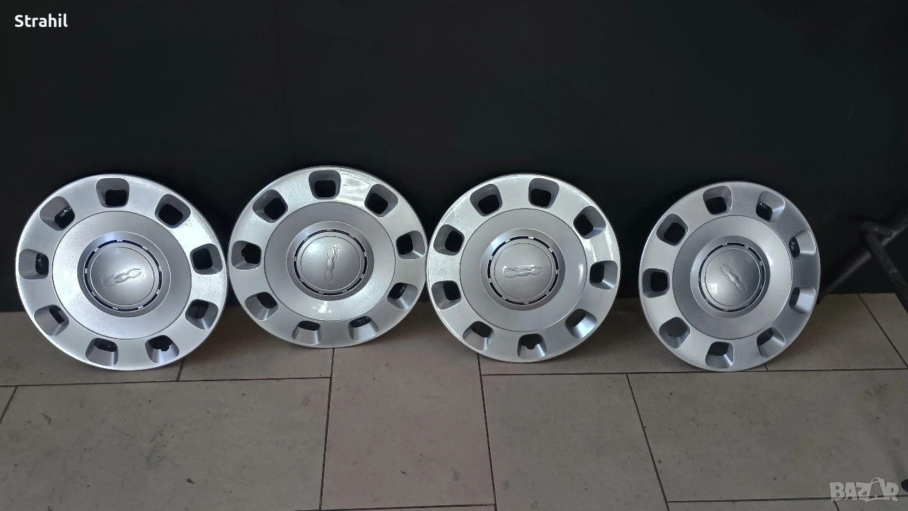 Комплект оригинални тасове (14) за Fiat 500, снимка 1