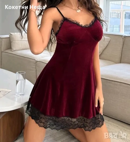 Секси Кадифена нощничка , снимка 1
