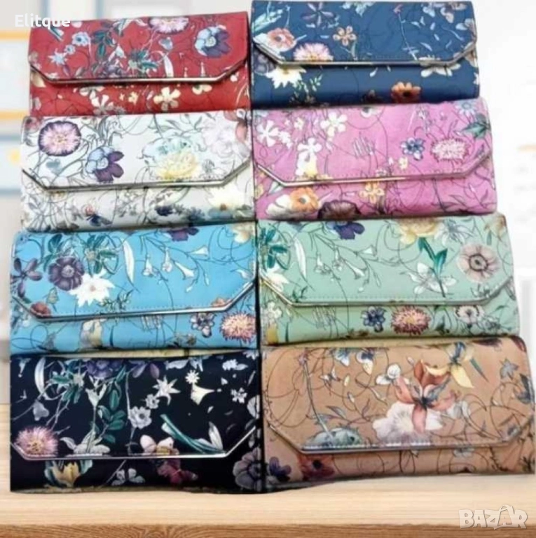 Дамски цветен  клъч свежо лятно настроение, снимка 1