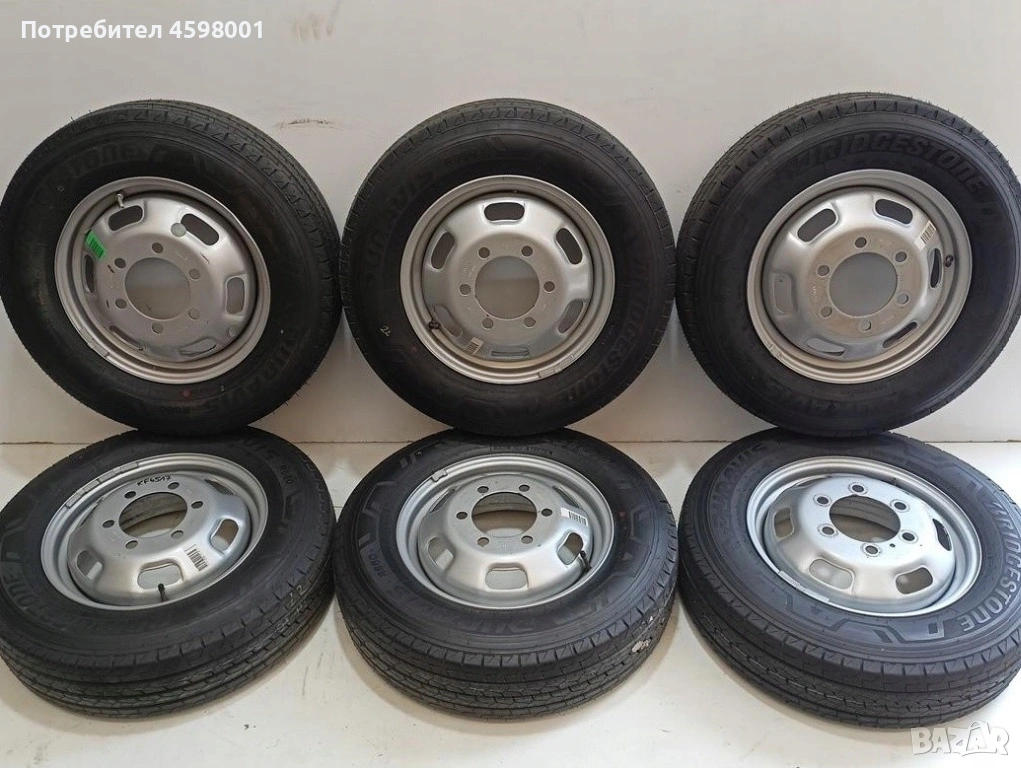 6бр.Оригинални джанти 16цола 6x170 за ДВОЙНА ГУМА Iveco Daily(2000-2025), снимка 1