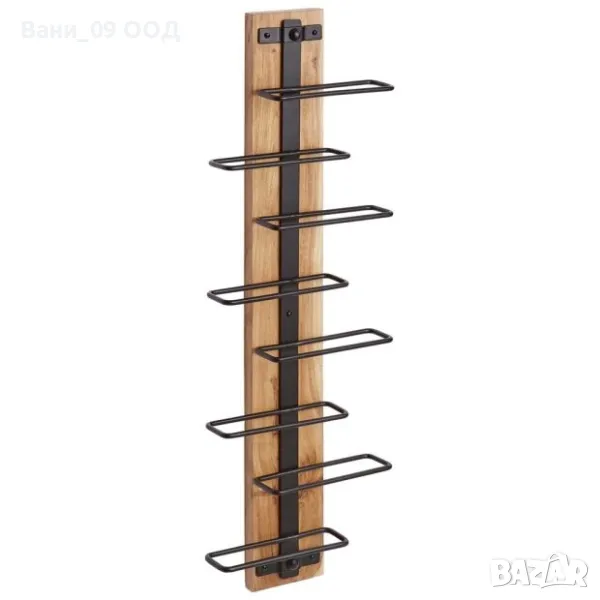 Етажерка за бутилки в индустриален стил , снимка 1