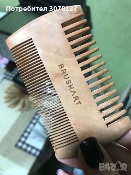 Малко дървено гребенче Brushart, снимка 1