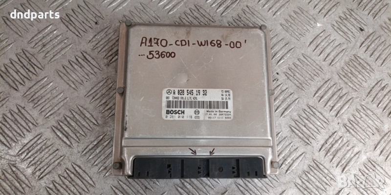Компютър Mercedes A170 CDI W168 2000г. A0285451932 0281010118	, снимка 1