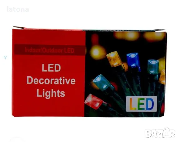 Коледни лампички 5 метра LED, снимка 1