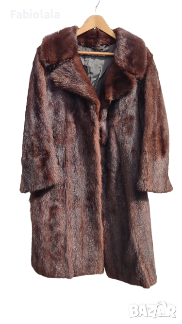 mink fur coat M, снимка 1
