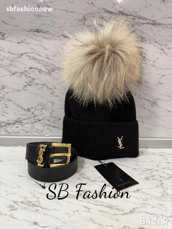 YSL шапка с много голям пух, снимка 1