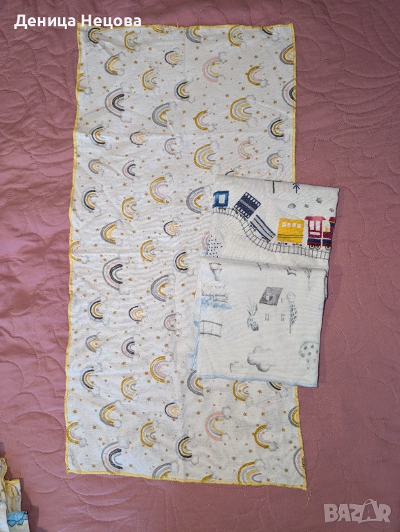 Бебешки пелени - бархет, муселин, снимка 1