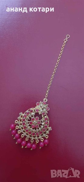 Тика -  Индийско украшение за чело - Т-3-Р, снимка 1