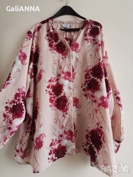 СТРАХОТНА РИЗА ТУНИКА ЕФЕКТЕН ДЕСЕН 3XL-5XL, снимка 1