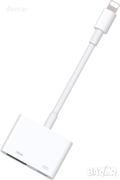 [Apple MFi Certified] Lightning към HDMI кабел 1080P цифров AV HDMI адаптер за iPhone, снимка 1