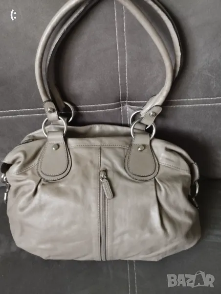 Бежова чанта Picard-естествена кожа., снимка 1